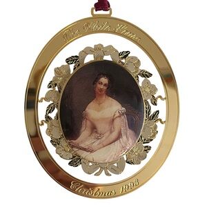 White House Collectible Christmas Ornament 1993 Julia Gardiner Tyler